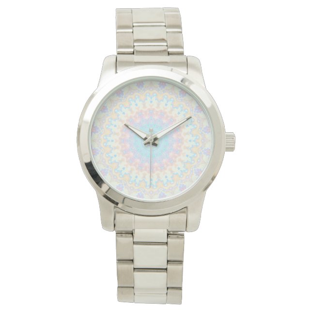 Kleurrijke Mandala  Horloge (Voorkant)