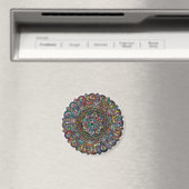Kleurrijke Mandala Indische Magneet (Insitu (Vaatwasser))