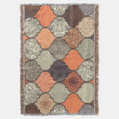 Kleurrijke Mandala: Islamitische Patchwork Naadloo Deken (Voorkant Verticaal)