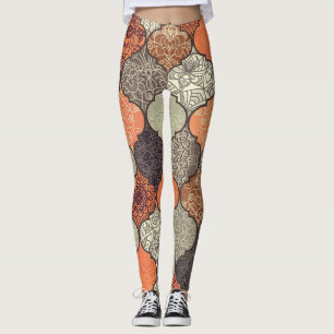 Kleurrijke Mandala: Islamitische Patchwork Naadloo Leggings