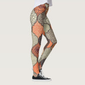 Kleurrijke Mandala: Islamitische Patchwork Naadloo Leggings (Rechts)