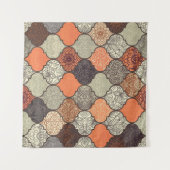 Kleurrijke Mandala: Islamitische Patchwork Naadloo Wandkleed (Voorkant (horizontaal))
