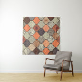 Kleurrijke Mandala: Islamitische Patchwork Naadloo Wandkleed (In Situ (horizontaal))