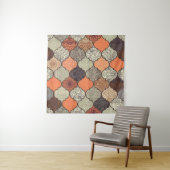 Kleurrijke Mandala: Islamitische Patchwork Naadloo Wandkleed (In situ)