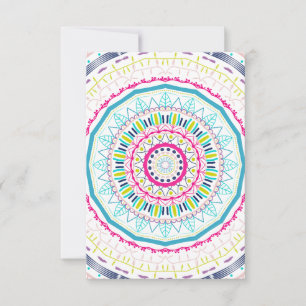 kleurrijke mandala kaart
