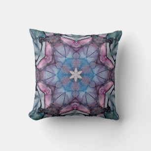 Kleurrijke mandala Kaleidoscoop bloemen Kussen
