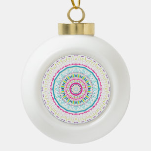kleurrijke mandala keramische bal ornament