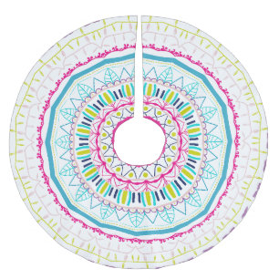 kleurrijke mandala kerstboom rok