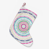 kleurrijke mandala kleine kerstsok (Voorkant (Hangend))