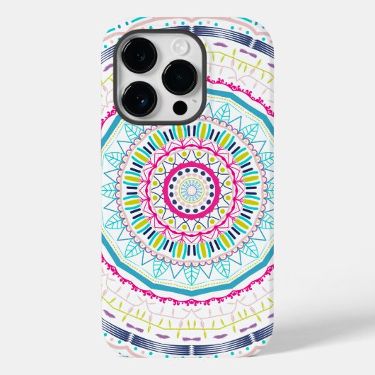 Kleurrijke Mandala-kunst Case-Mate iPhone Case (Achterkant)