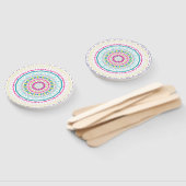 Kleurrijke Mandala-kunst Handwaaier (Niet-gemonteerd)