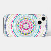 Kleurrijke Mandala-kunst iPhone Hoesje (Achterkant horizontaal)