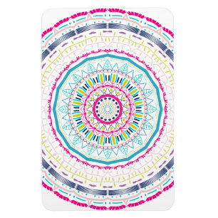 Kleurrijke Mandala-kunst Magneet
