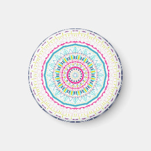 Kleurrijke Mandala-kunst Magneet