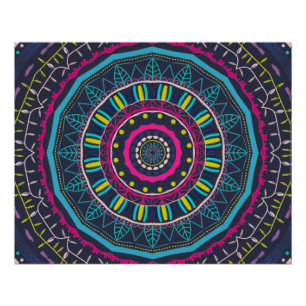 Kleurrijke Mandala-kunst Perfect Poster