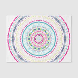 Kleurrijke Mandala-kunst Tissuepapier