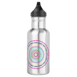 Kleurrijke Mandala-kunst Waterfles