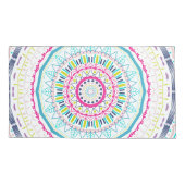 kleurrijke mandala kussensloop (Achterkant-Links)