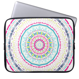 kleurrijke mandala laptop sleeve
