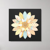 Kleurrijke Mandala Muurkunst | Levendig Boho Spiri Canvas Afdruk (Voorkant)