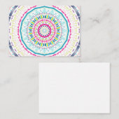 kleurrijke mandala notitiekaartje (Voorkant / Achterkant)
