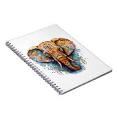 Kleurrijke mandala olifant notitieboek (Rechterzijde)
