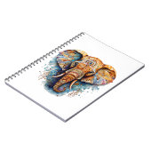Kleurrijke mandala olifant notitieboek (Linkerzijde)