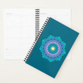 Kleurrijke Mandala op Blauwe Achtergrond Planner (Display)