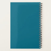 Kleurrijke Mandala op Blauwe Achtergrond Planner (Achterkant)