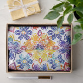Kleurrijke Mandala Patroon Decoupage Tissue Paper Tissuepapier (Geschenk)