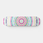 kleurrijke mandala persoonlijk skateboard (Horizontaal)