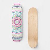 kleurrijke mandala persoonlijk skateboard (Voorkant)
