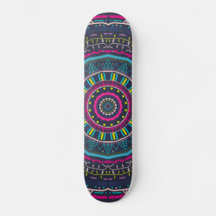 kleurrijke mandala persoonlijk skateboard