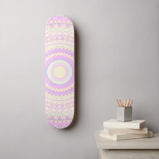 Kleurrijke Mandala Persoonlijk Skateboard (Muurkunst)