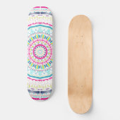 kleurrijke mandala persoonlijk skateboard (Voorkant)