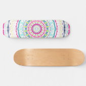 kleurrijke mandala persoonlijk skateboard (Horizontaal)
