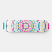 kleurrijke mandala persoonlijk skateboard (Horizontaal)