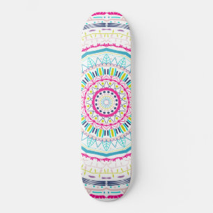 kleurrijke mandala persoonlijk skateboard