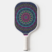 kleurrijke mandala pickleball paddle (Achterkant)