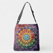 Kleurrijke mandala print tas (Achterkant)