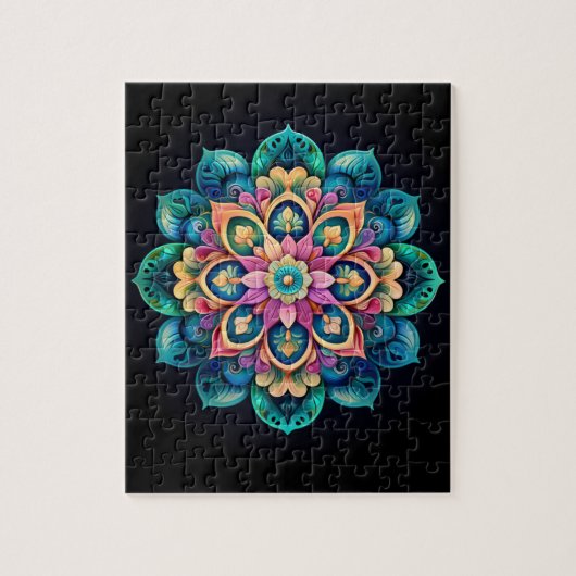 Kleurrijke Mandala puzzel Legpuzzel (Verticaal)