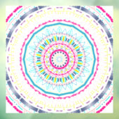 kleurrijke mandala raamsticker (Vel 3)
