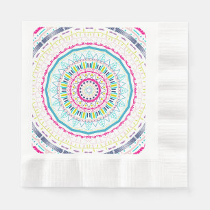 kleurrijke mandala servet