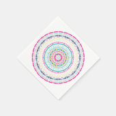 kleurrijke mandala servet (Hoek)