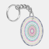 kleurrijke mandala sleutelhanger (Voorkant Links)