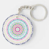 kleurrijke mandala sleutelhanger (Achterkant)