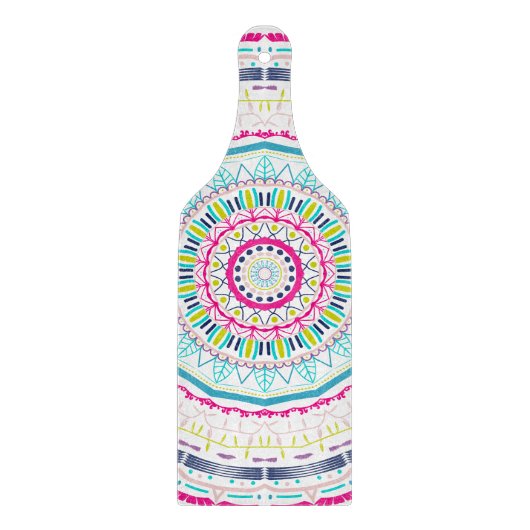 kleurrijke mandala snijplank (Voorkant)