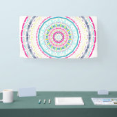 kleurrijke mandala spandoek (Beurs)