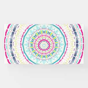 kleurrijke mandala spandoek