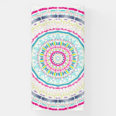 kleurrijke mandala spandoek (Verticaal)
